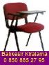 Krmz kolakl seminer form sandalyesi Kiralama