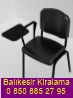 Kolakl siyah seminer form sandalyesi Kiralama