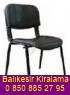 Siyah seminer form sandalye Kiralama